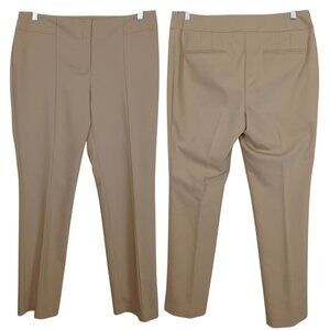 Chico's So Slimming City‎ Chic Seamed stretch Beige Career Trouser Pants 2 sz 12